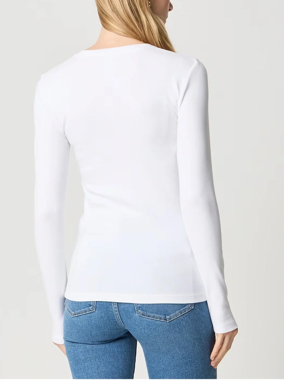 J. Crew Everyday Tee Long Sleeve Crewneck Top XXL White